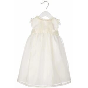 LULI & ME IVORY 100% SILK ORGANZA SPECIAL OCCASION DRESS Baby Girl 6 Month NWT